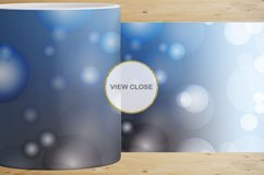 12 Variations Mug Wrap Sublimation Design blue bokeh Product Image 2