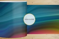 12 Variations Mug Wrap Sublimation Design wave colorful Product Image 2