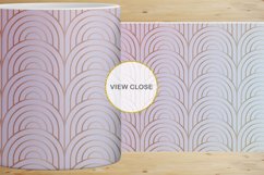 12 Variations Mug Wrap Sublimation Design Gold art deco line Product Image 2