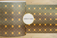 12 Variations Mug Wrap Sublimation rust Gold art deco Product Image 3