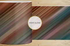 12 Variations Mug Wrap Sublimation Design striped rust color Product Image 2
