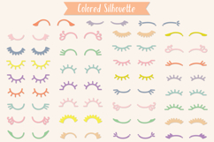 Closed Eyes Color | Hand Drawn Eyelash | Girls Sleepy Eyes Product Image 3