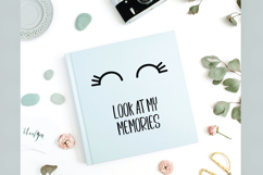 Closed Eyes | Hand Drawn Eyelash | Girls Sleepy Eyes Product Image 3