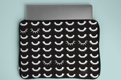 Closed Eyes White | Hand Drawn Eyelash | Girls Sleepy Eyes Product Image 6