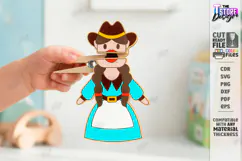 Clothespin Puppets Laser Cut | Moving Mouth DIY Toy Designs Product Image 1