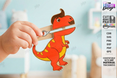 Clothespin Puppets Laser Cut | Moving Mouth DIY Toy Designs Product Image 1