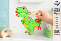 Clothespin Puppets Laser Cut | Moving Mouth DIY Toy Designs Product Image 1