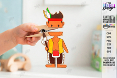 Clothespin Puppets Laser Cut | Moving Mouth DIY Toy Designs Product Image 1