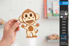 Animal Clothespin Puppets Laser Cut Bundle| Moving Mouth Toy Product Image 16