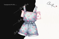 Girly Dress and Dungaree | Girly PNG Product Image 2