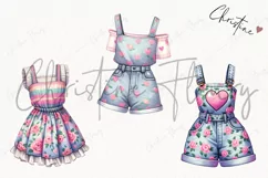 Girly Dress and Dungaree | Girly PNG Product Image 3