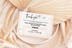 Clothing Business Thank You Card Canva Editable Template Product Image 7