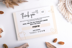 Clothing Business Thank You Card Canva Editable Template Product Image 6
