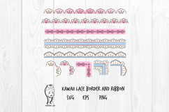 Kawaii Lace Border and Ribbon Frame Product Image 1