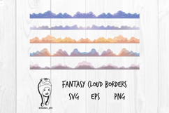 Fantasy Cloud Borders Cute Pastel Sky Divider Product Image 1
