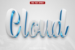 Cloud 3D editable text effect Product Image 1