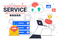 10 Cloud Computing Illustration Product Image 1