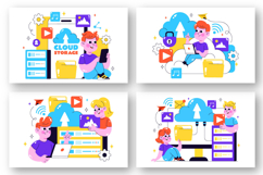 10 Cloud Storage Illustration Product Image 2