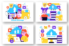 10 Cloud Storage Illustration Product Image 3