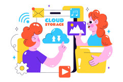 10 Cloud Storage Illustration Product Image 4