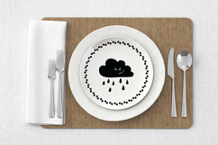 Clouds Kawaii | Hand Drawn Weather, Rainbow, Moon, Lightning Product Image 4