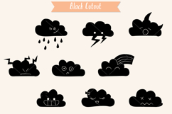 Clouds Kawaii | Hand Drawn Weather, Rainbow, Moon, Lightning Product Image 6