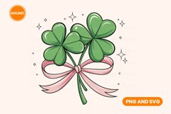 Coquette Shamrock St Patrick Png Product Image 1