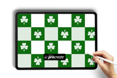 Check Pattern Procreate Brush | St. Patrick’s Day Product Image 2
