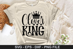 clover king - St. Patrick's Day SVG Design Product Image 1