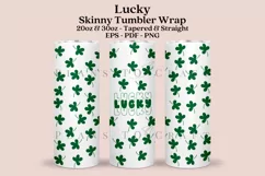 clover st patricks day skinny tumbler sublimation wrap with high resolution and transparant background are for 20oz and 30oz skinny tumbler