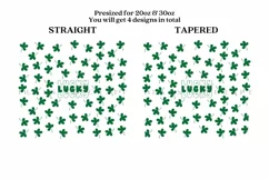 clover st patricks day skinny tumbler sublimation wrap with high resolution and transparant background are for 20oz and 30oz skinny tumbler