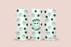 clover st patricks day skinny tumbler sublimation wrap with high resolution and transparant background are for 20oz and 30oz skinny tumbler