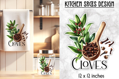 Kitchen Spices Stickers, Botanical Herbs and Spices PNG Product Image 1