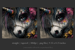 Fantasy Tumbler Wrap, Grunge Clown Unicorn Tumbler Wrap, t1 Product Image 3