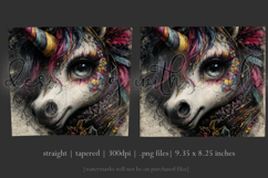 Fantasy Tumbler Wrap, Grunge Clown Unicorn Tumbler Wrap, t3 Product Image 3