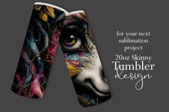 Fantasy Tumbler Wrap, Grunge Clown Unicorn Tumbler Wrap, t4 Product Image 2