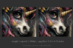 Fantasy Tumbler Wrap, Grunge Clown Unicorn Tumbler Wrap, t4 Product Image 3