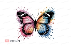 Colorful butterfly splash art wings Product Image 1