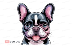 French bulldog portrait happy image Product Image 1