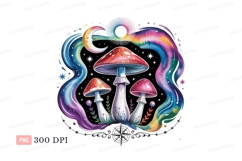 Psychedelic mushrooms celestial dreamscape fantasy Product Image 1