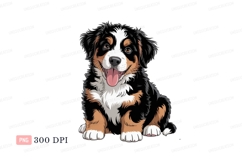 Happy Bernese Mountain Dog Puppy image Product Image 1