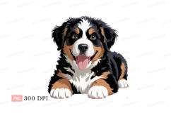 Happy Bernese Mountain Dog Puppy image Product Image 1