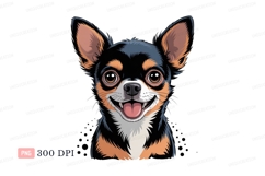 Happy chihuahua portrait animal Product Image 1