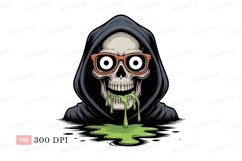 Grim reaper skull dripping slime image Product Image 1