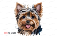 Adorable Yorkshire Terrier Portrait puppy canine Product Image 1