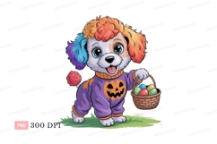 Happy puppy holding easter eggs halloween costume Product Image 1