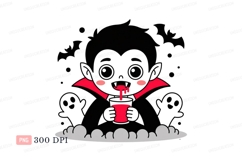 Red creature face with pink cheeks and gray clouds Product Image 1