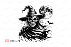 Skull witch moon night Product Image 1