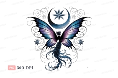 Celestial fairy wings moon star image Product Image 1