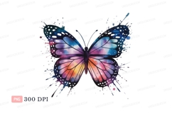 Cosmic Butterfly Galaxy Splatter celestial space Product Image 1